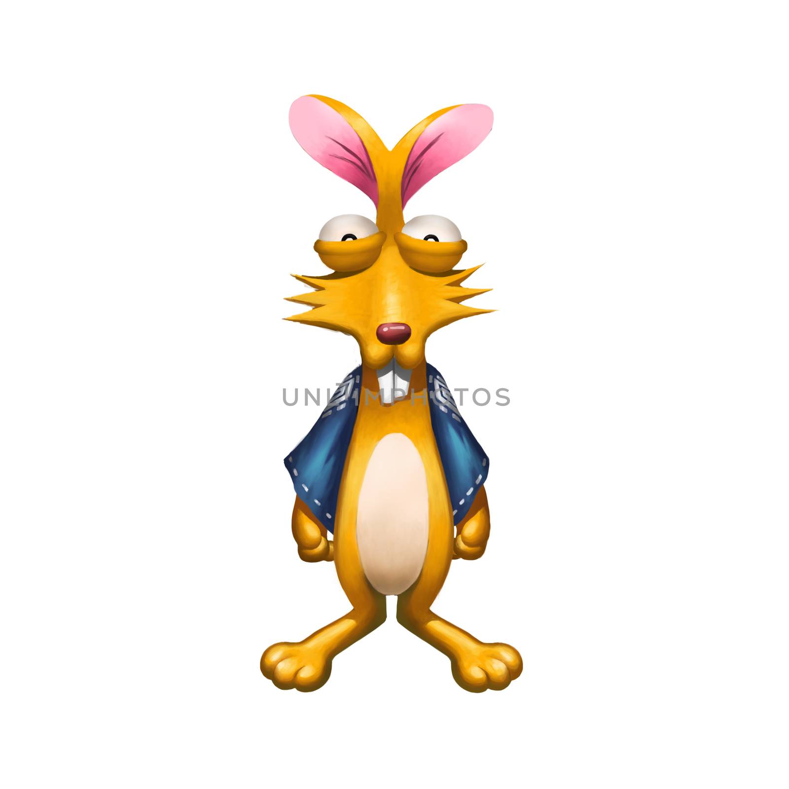 Illustration: Mr.Rabbit - Monster Camp Topic. Element / Character Design - Fantastic / Cartoon / Sci-Fi Style