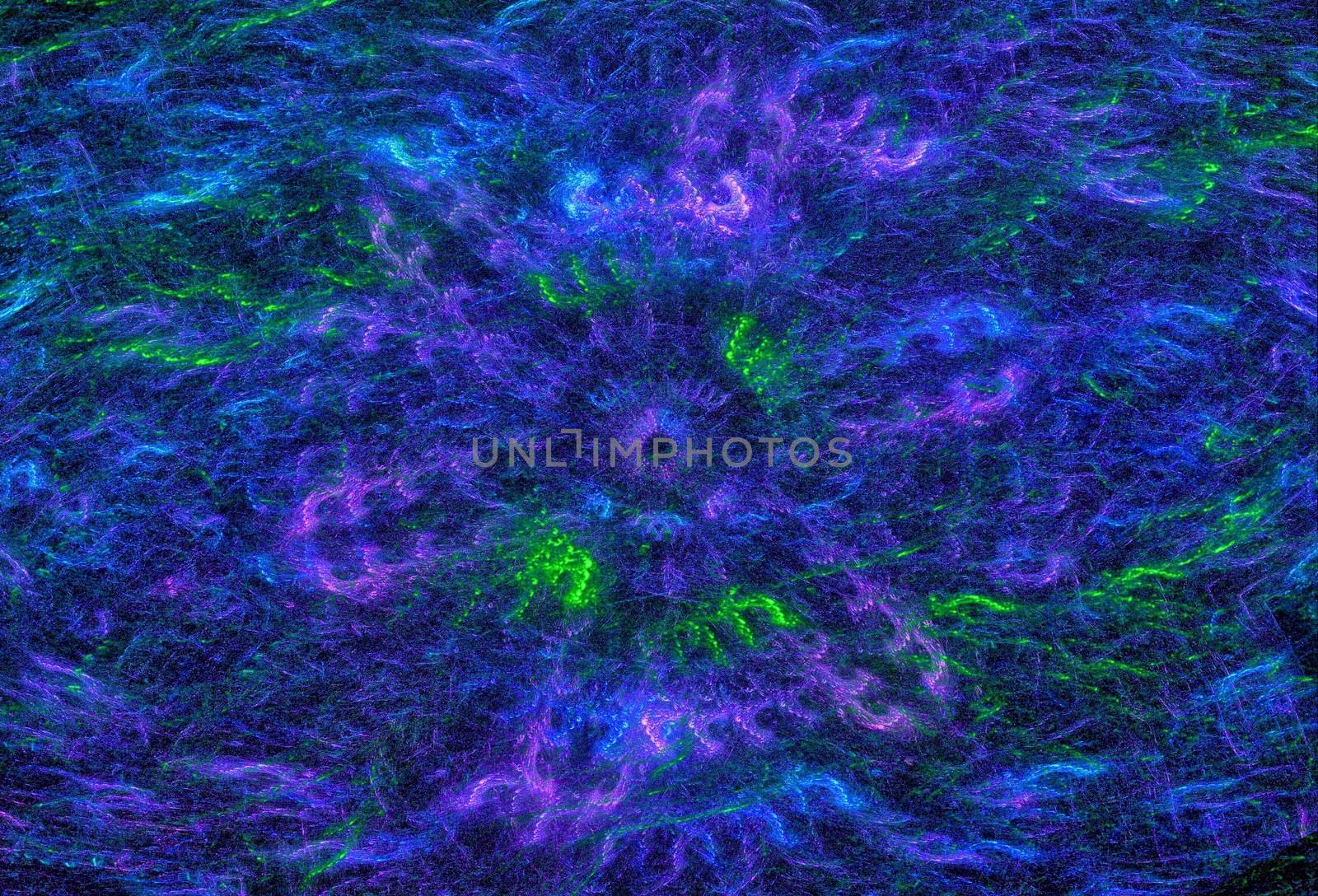 Digital Art: Fractal Graphics: The Chaos Sea of Binary Stars. Fantastic Wallpaper / Background / Scene Design. Sci-Fi / Abstract Style.