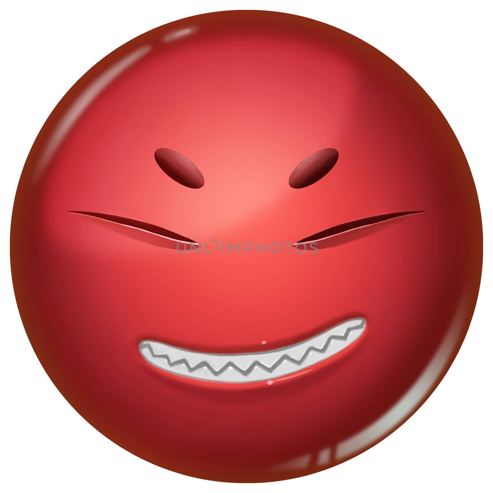 Illustration: Funny Emoji Face Ball D. Element / Character Design - Fantastic / Cartoon Style by NextMars