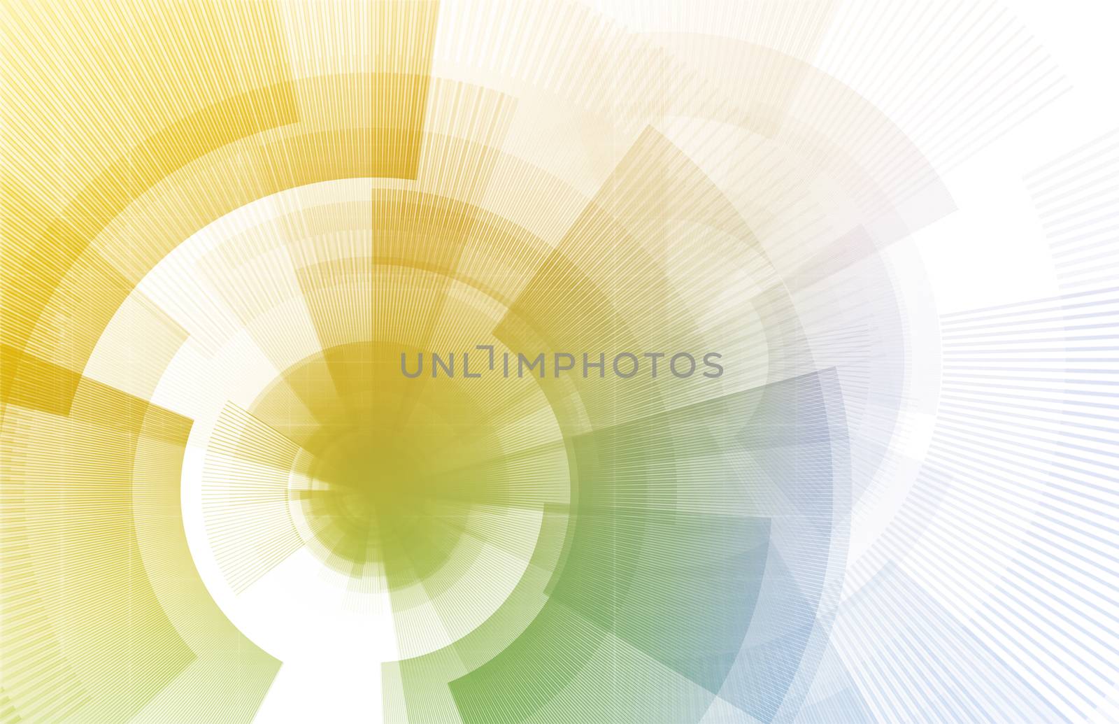 Technology Background with Geometric Shapes Moving Art