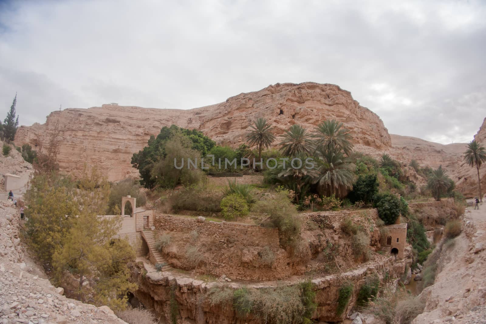 Judean desert in Israel christian holy place monastery