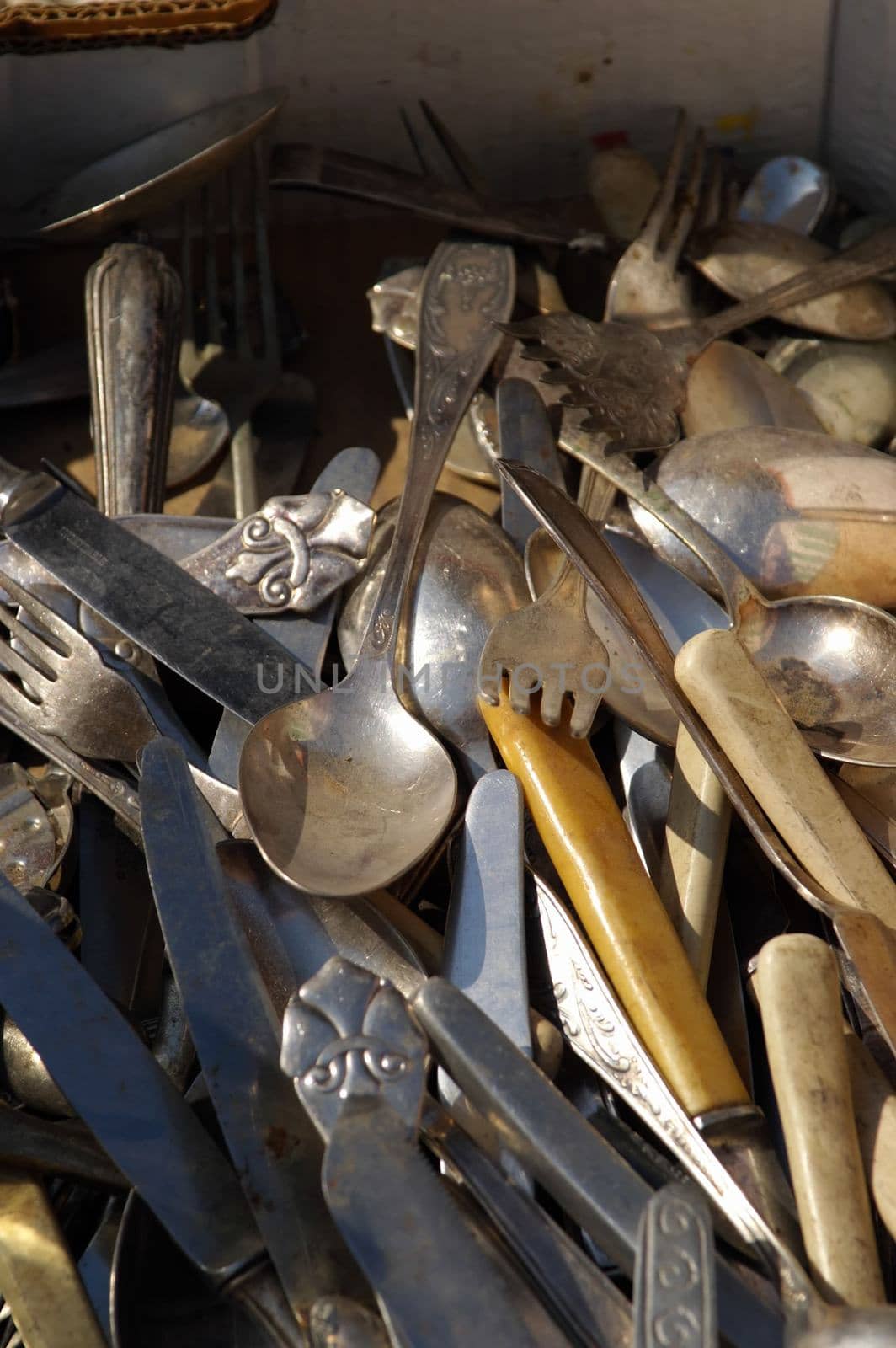 Old spoons, forks, knifes by javax