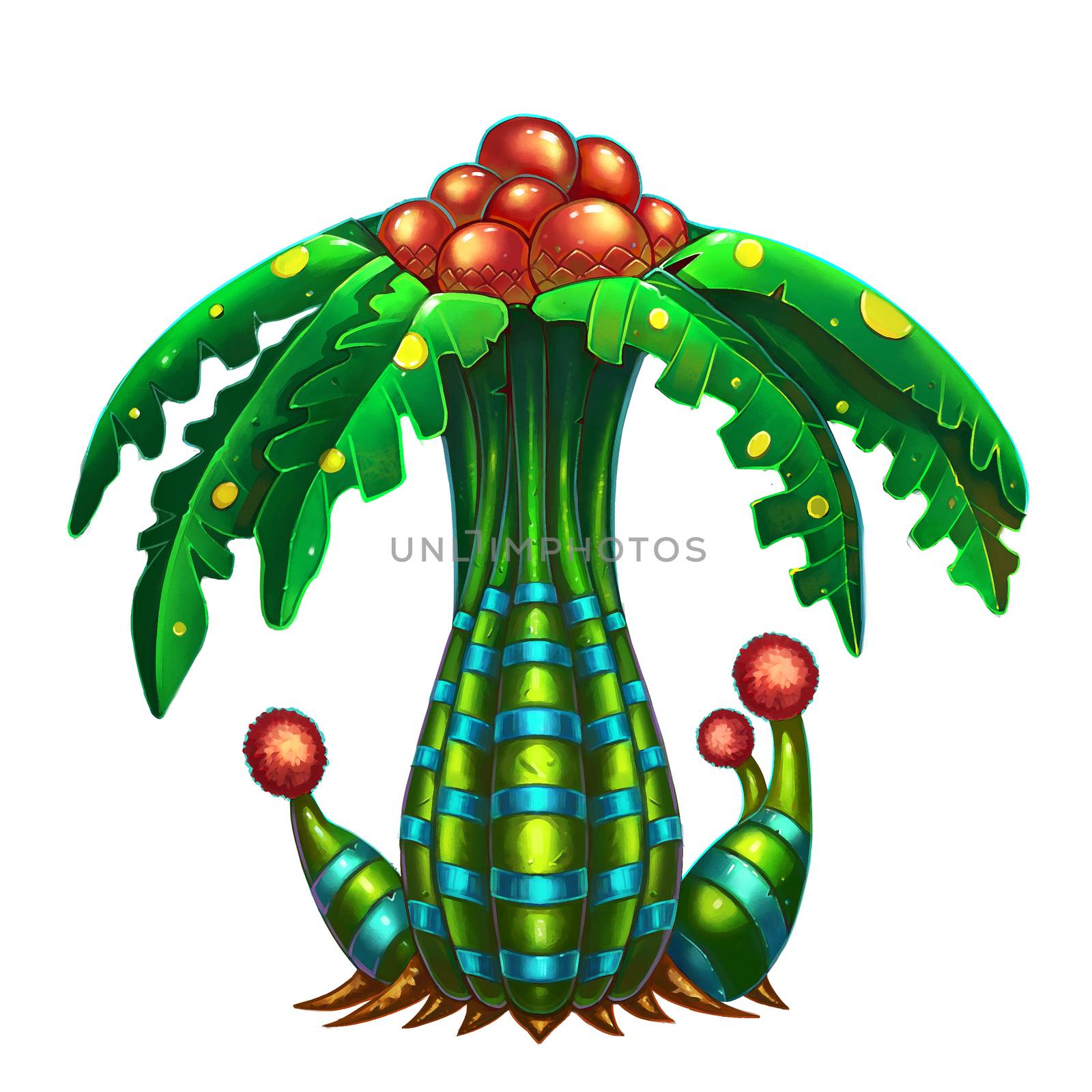 Exotic Plants Set - No.12 - Bowling Tree - Bright version