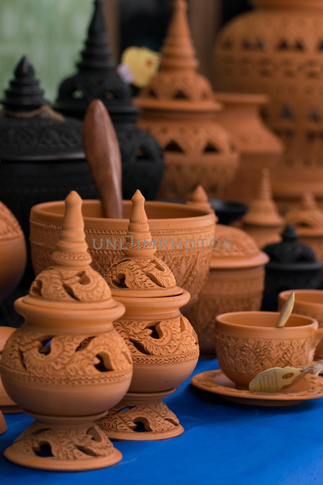 Pottery and Different Handicrafts In Thailand.