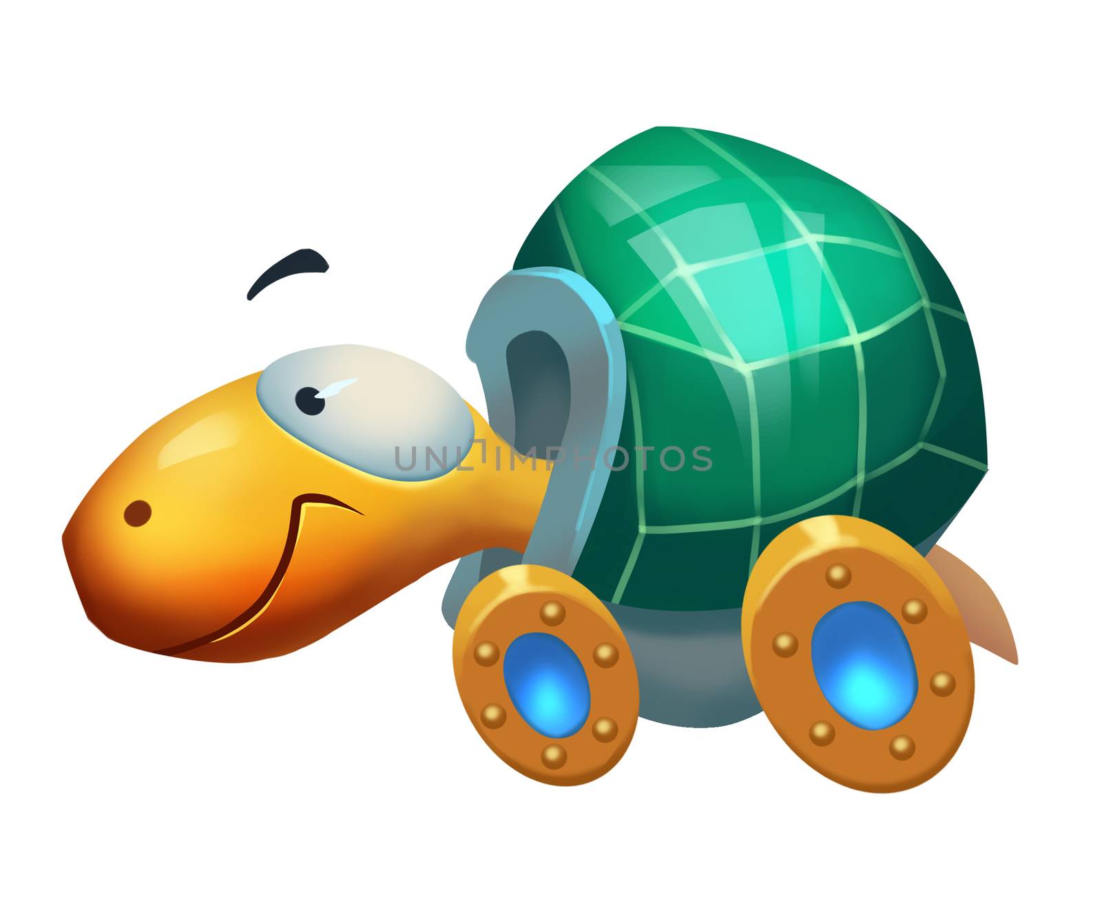 Illustration: Fantastic World Topic - The Machine Turtle - Character Creation - Realistic Cartoon Style by NextMars