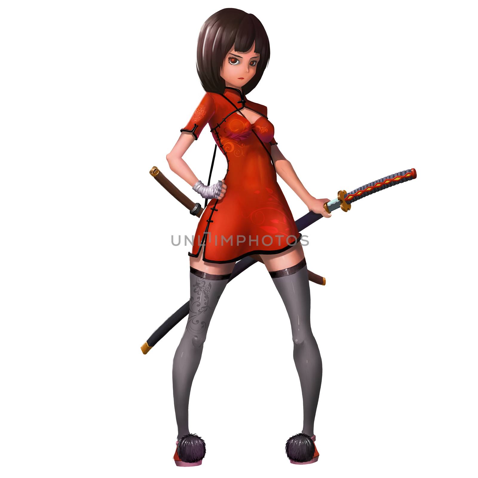 Female Samurai - Character Design