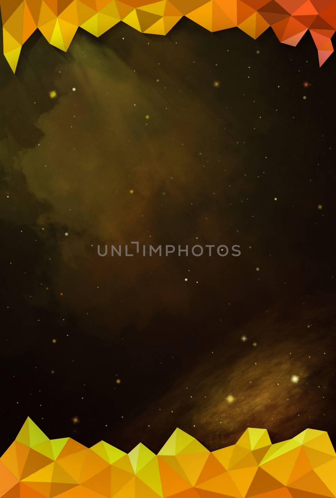 Colorful Cosmos - Yellow - with Header and Footer