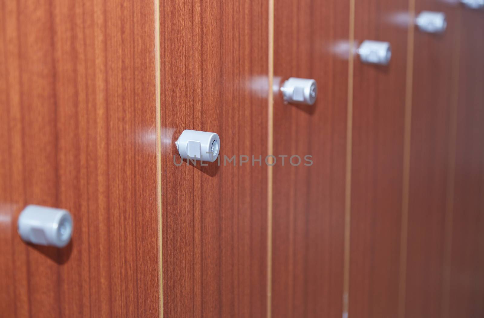 Doors of cabinet. Close-up horizontal photo