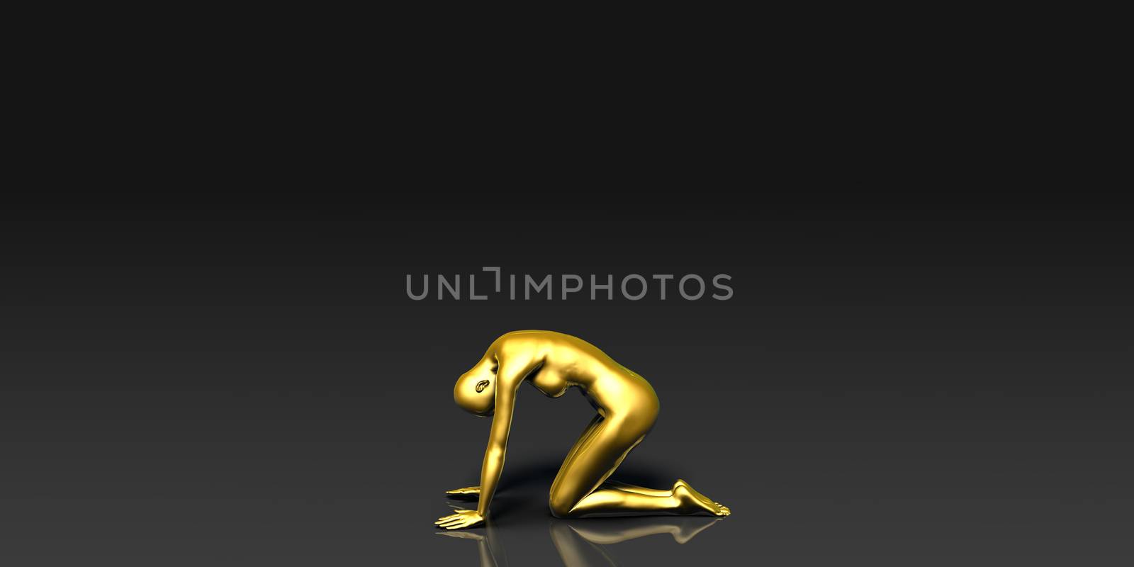 The Downward Facing Frog Yoga Pose by kentoh