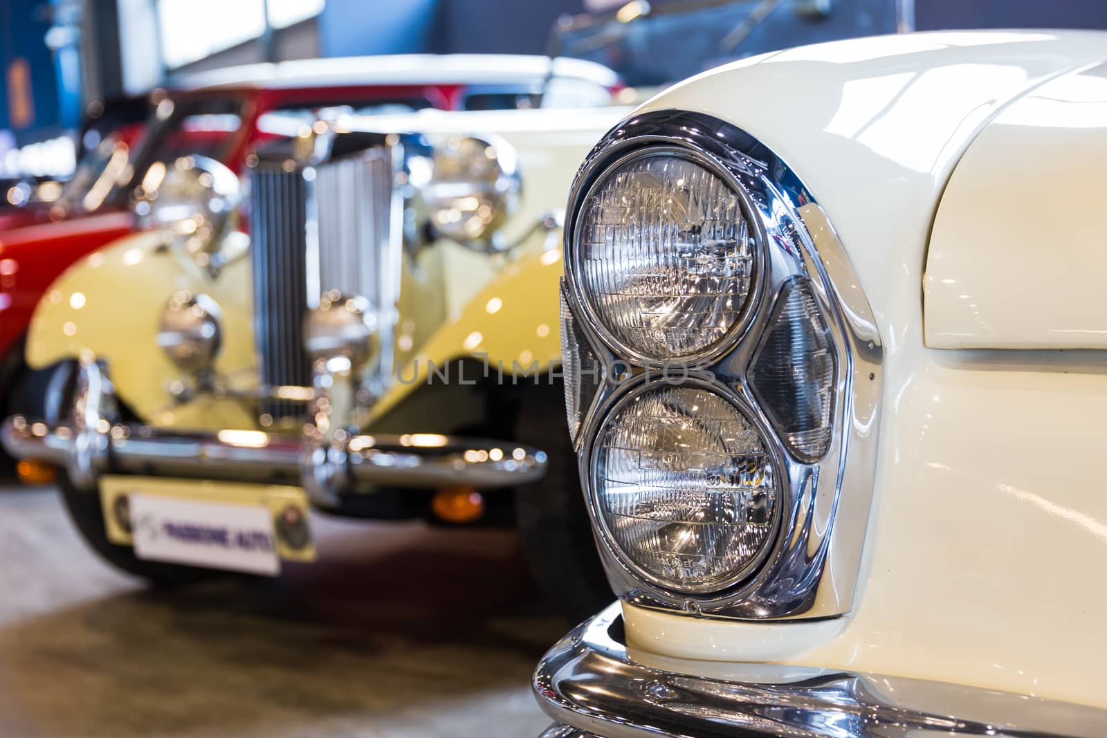 VERONA, ITALY - MAY 25: "Verona Legend Cars" is an important exhibition of antique cars in Verona on Saturday, May 9, 2015. Fans have the chance to see and buy the most beautiful cars in the world.