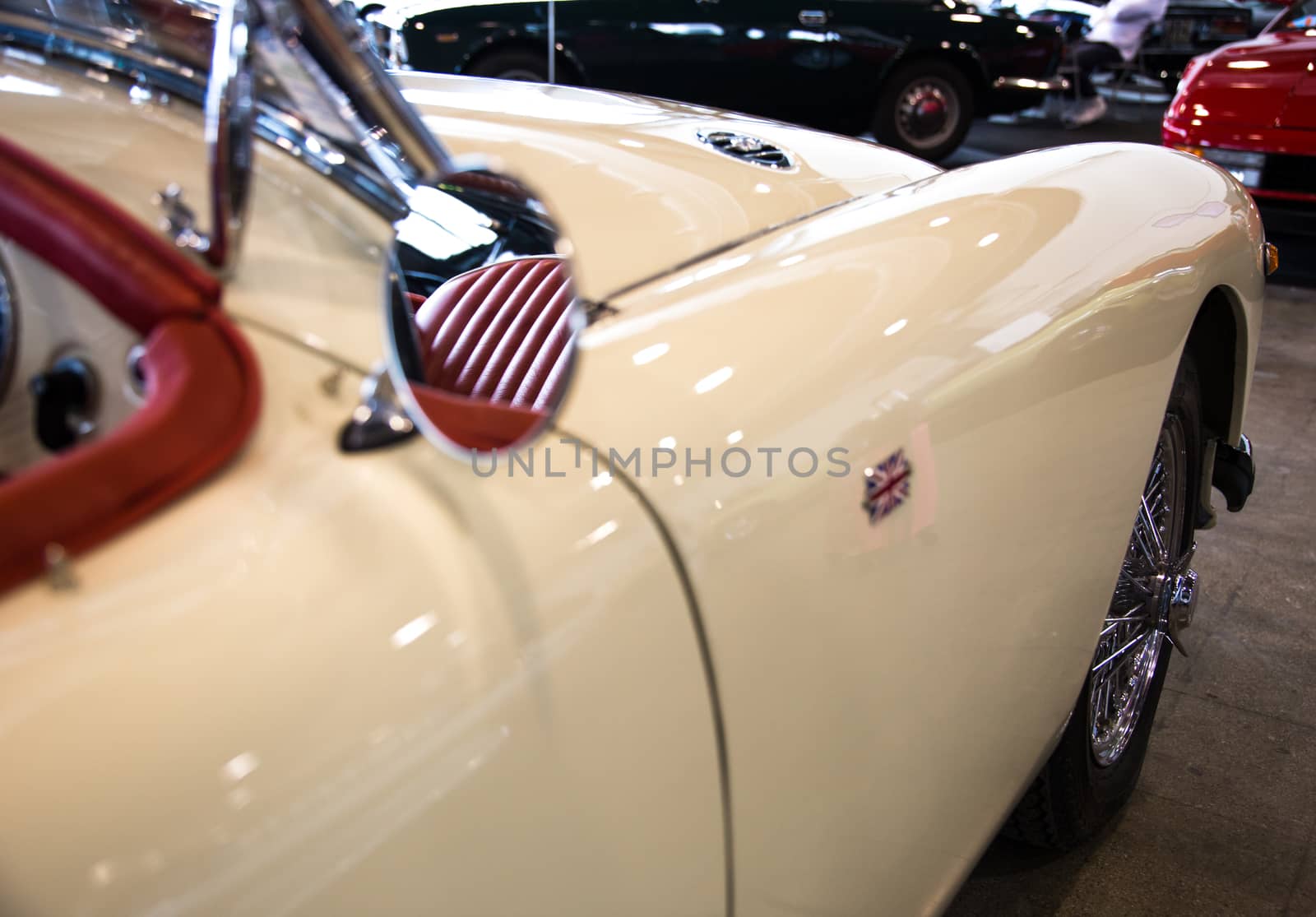 VERONA, ITALY - MAY 9: The municipality of Verona organizes a free gathering of sports and antique cars in Verona on Saturday, May 9, 2015.
Are exposed the most beautiful cars in the world.