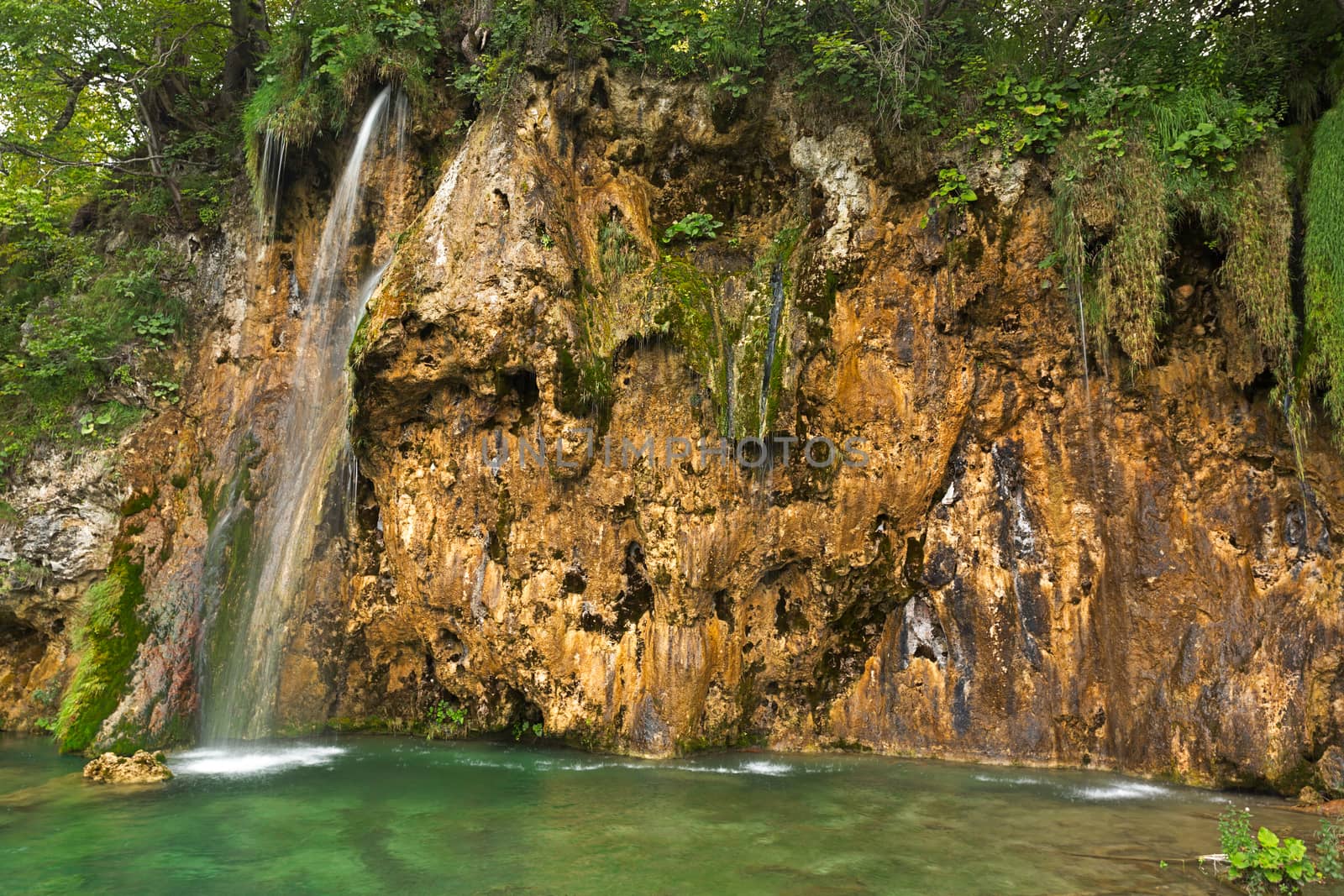 Waterfall in Plitvice Lakes National Park, Croatia by fisfra