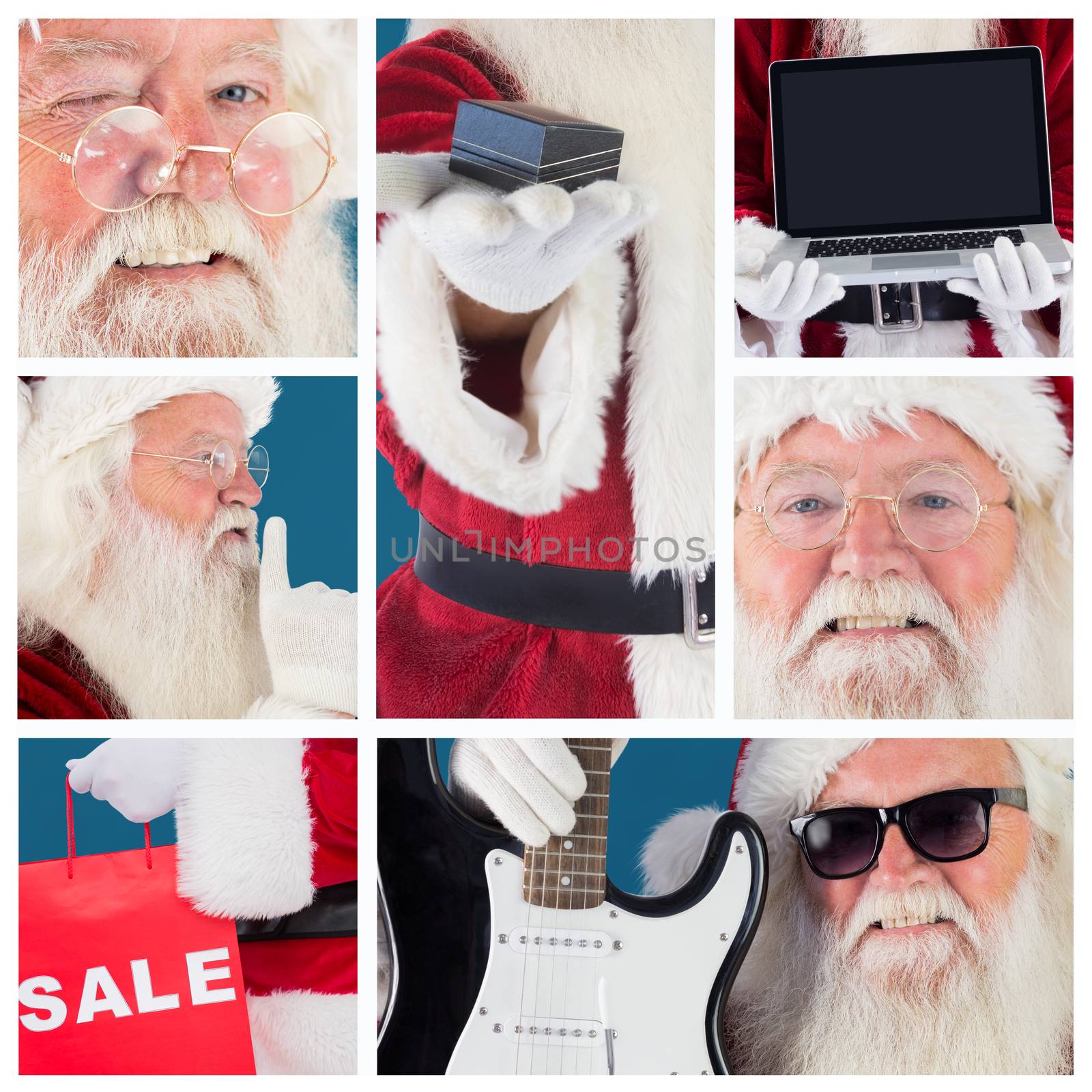 Composite image of santa claus winking by Wavebreakmedia