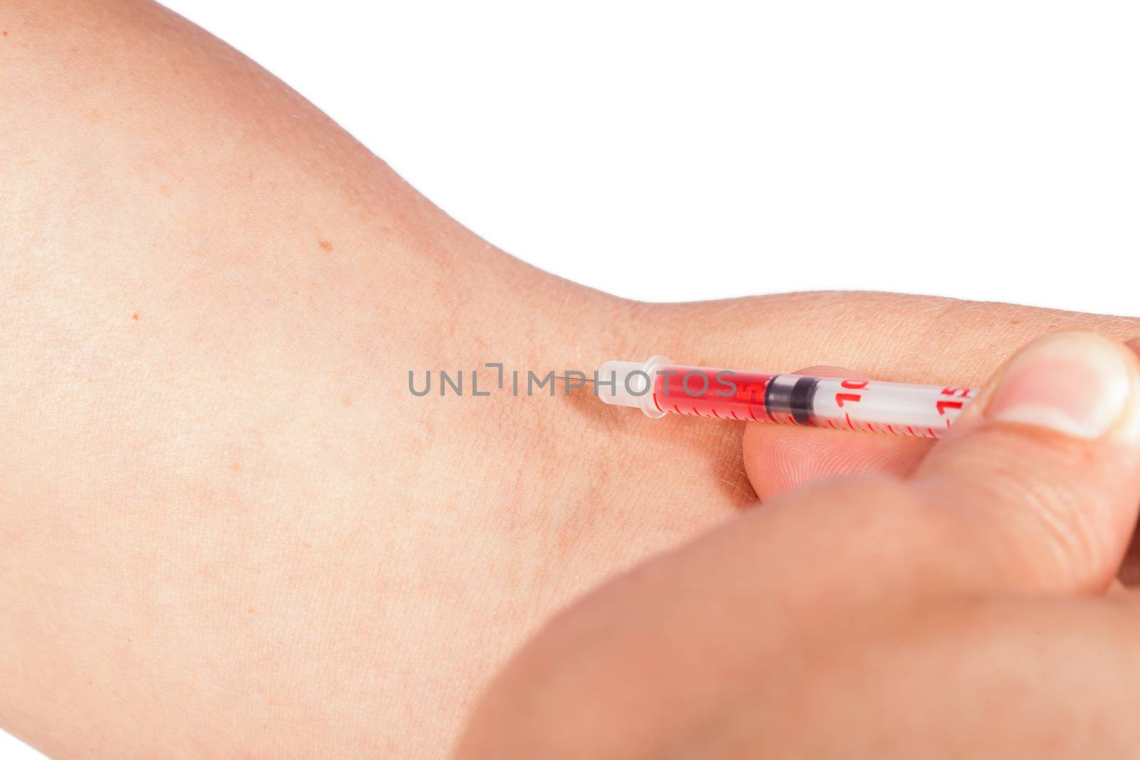 Subcutaneous medical injection concept by juniart