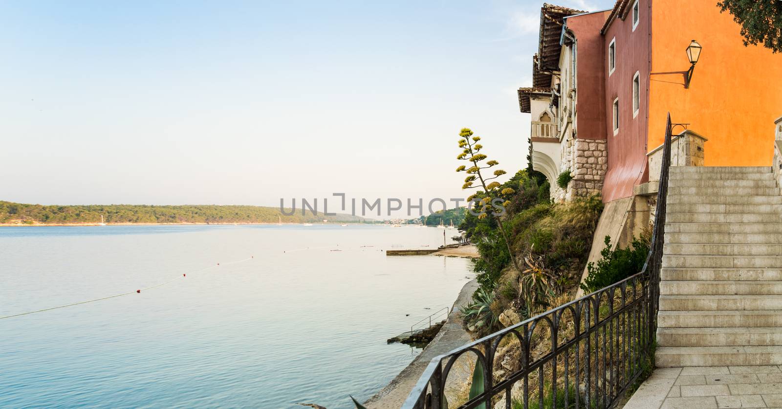 View of the town of Rab, Croatian tourist resort on the homonymous island.