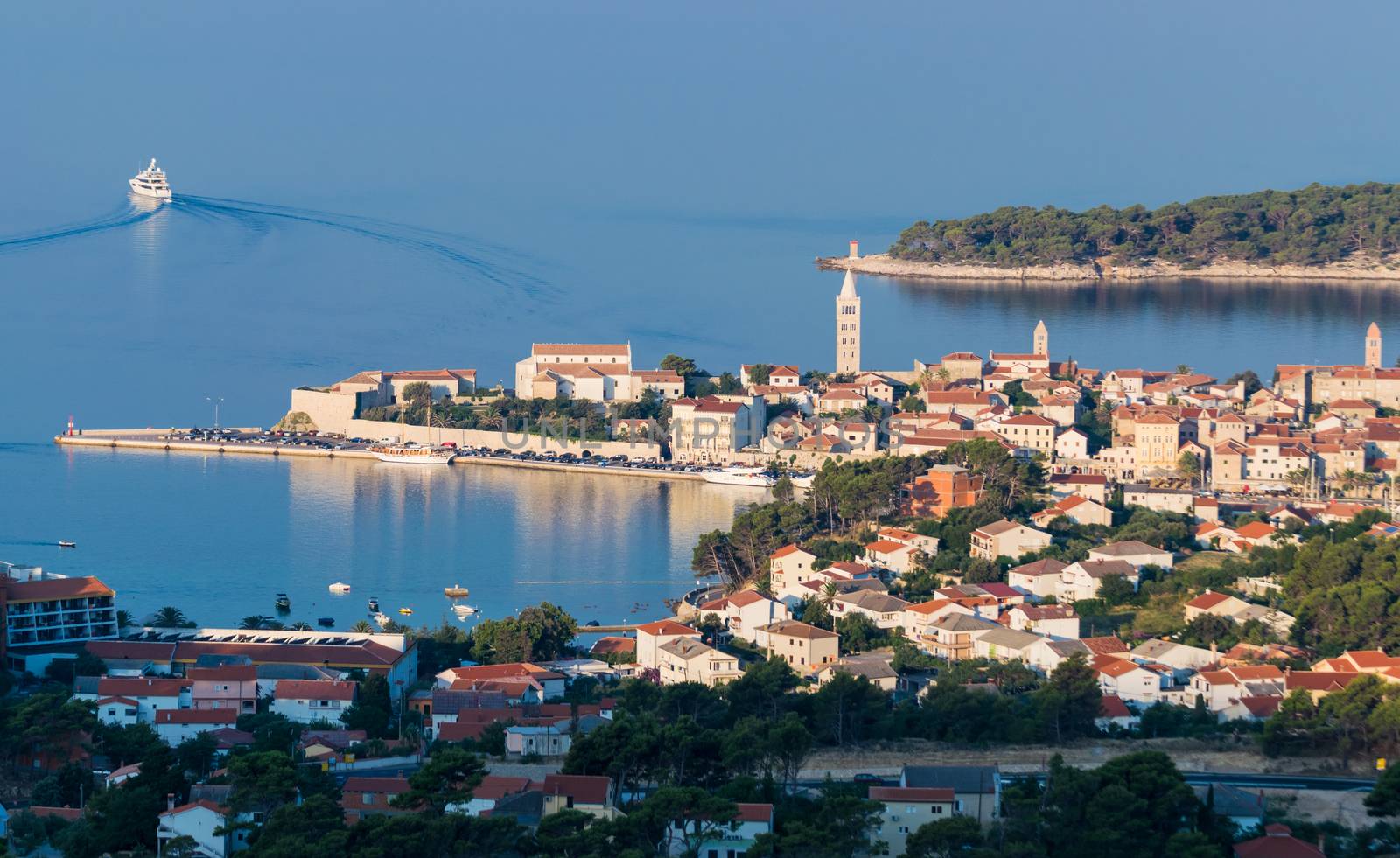 View of the town of Rab, Croatian tourist resort. by Isaac74