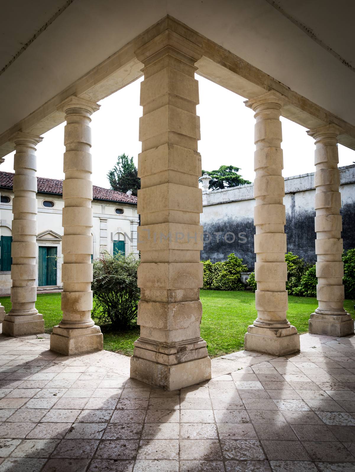 VICENZA, ITALY - MAY 13: Villa Cordellina Lombardi, built in 18th century on a design by architect Giorgio Massari on Wednesday, May 13, 2015.