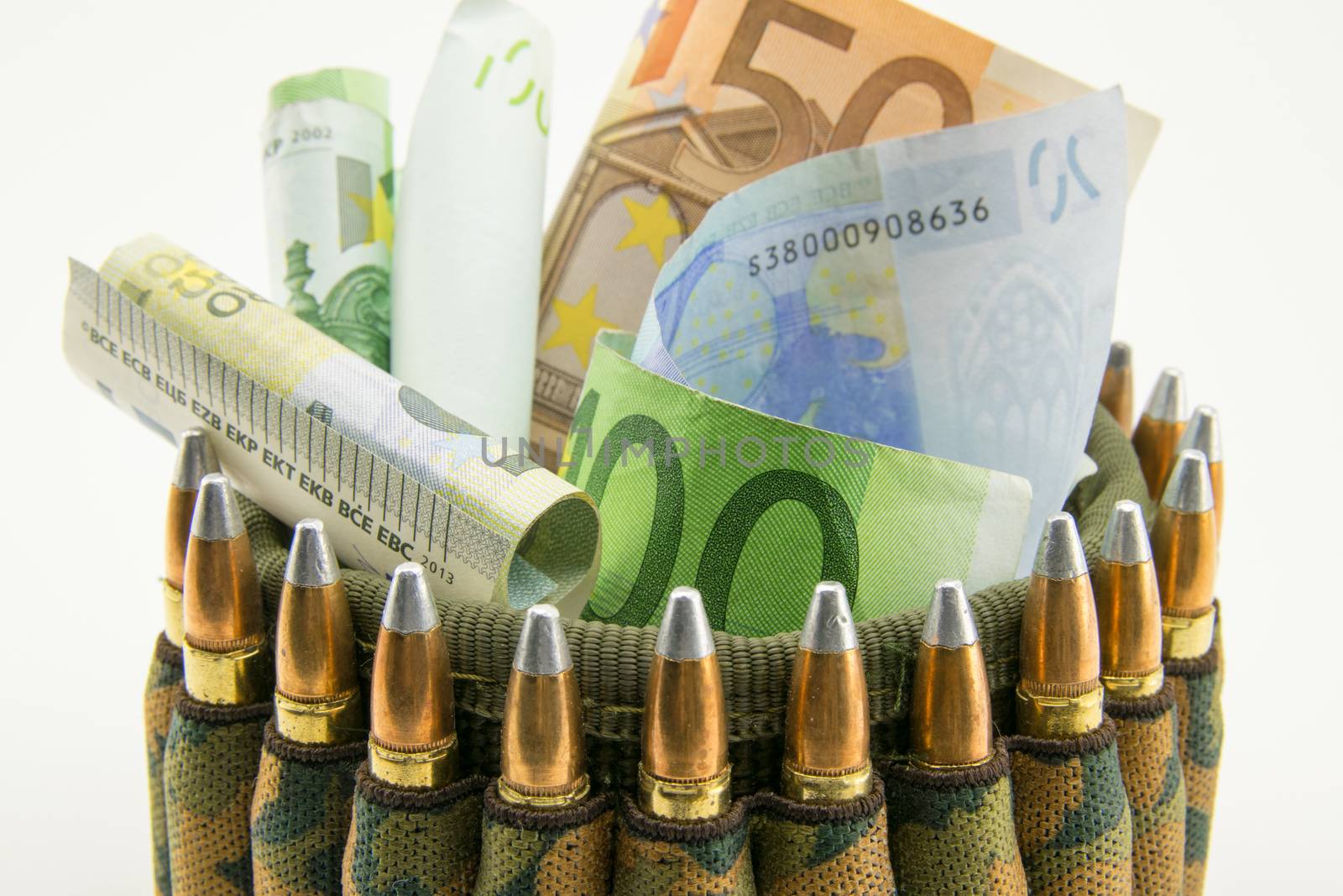 composition with bullets and euros by Isaac74