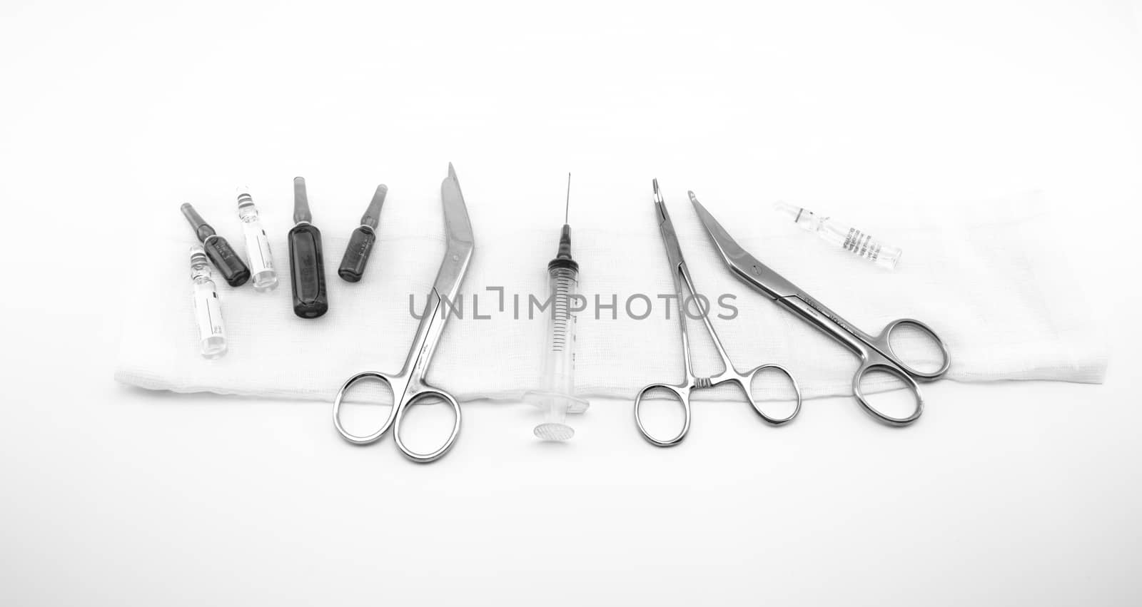 surgical instruments, syringe, medicines by Isaac74