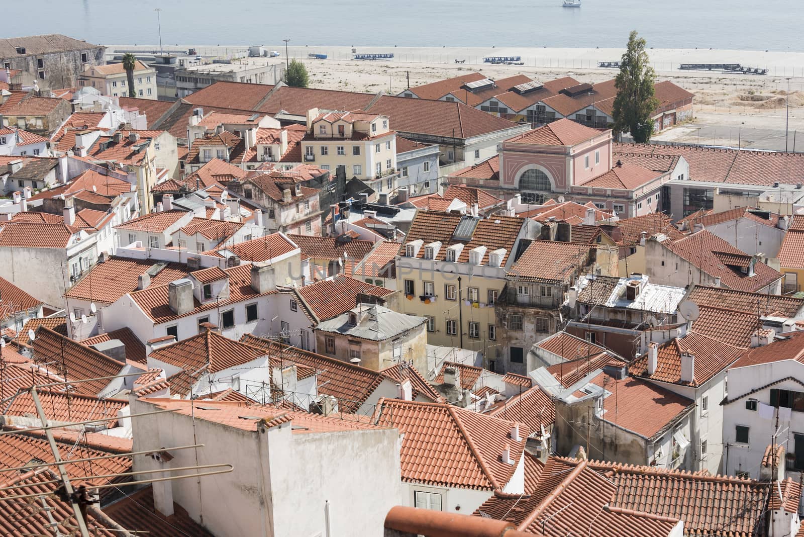 panorama of very old lisbon by compuinfoto
