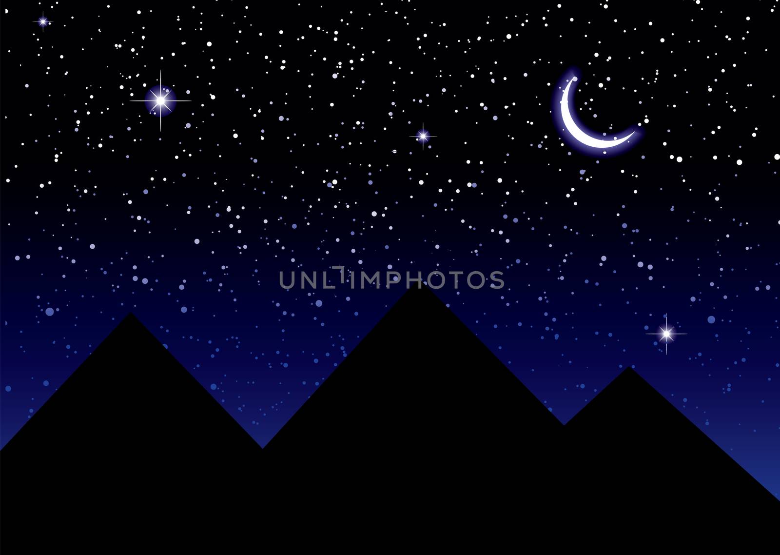 space night sky by nicemonkey