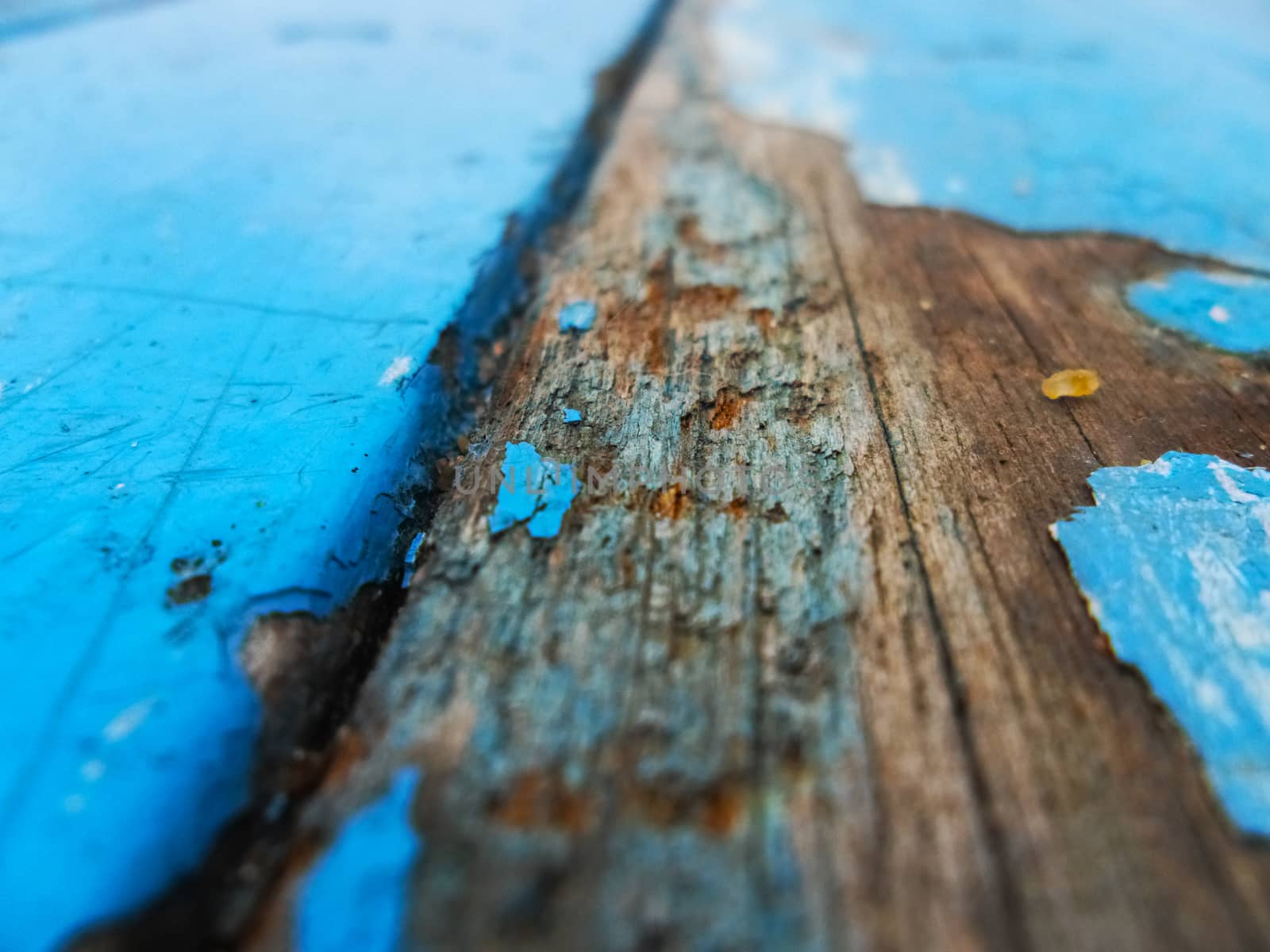 old blue painted wooden surface texture by stockbp
