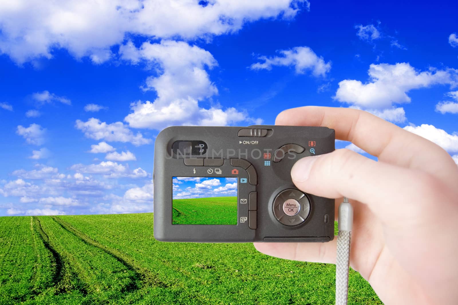 Green field and camera conceptual image. by satariel