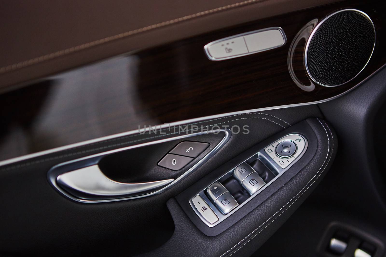 Luxury car interior details. by sarymsakov