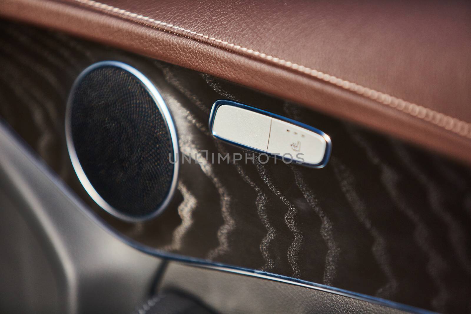 Luxury car interior details. by sarymsakov