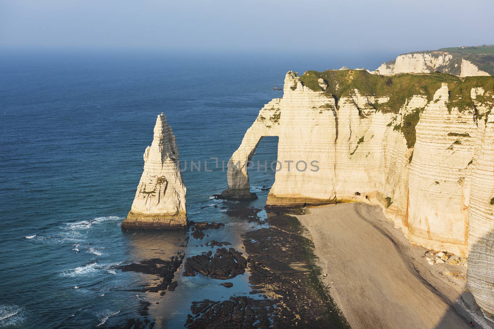 Falaise d'Amont cliff at Etretat, Normandy, France