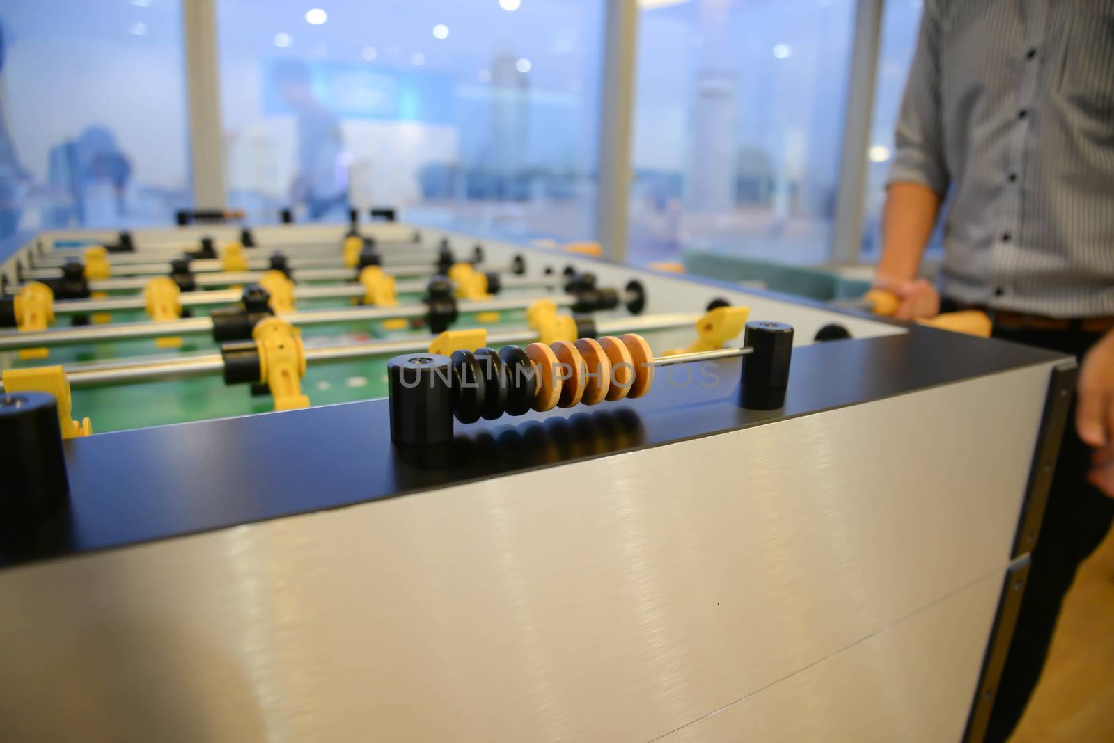 Table football - focus to score mark