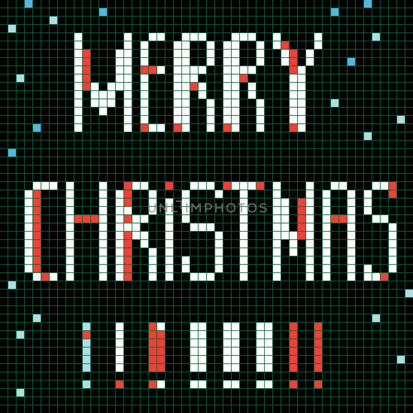 pixel merry christmas by catacos