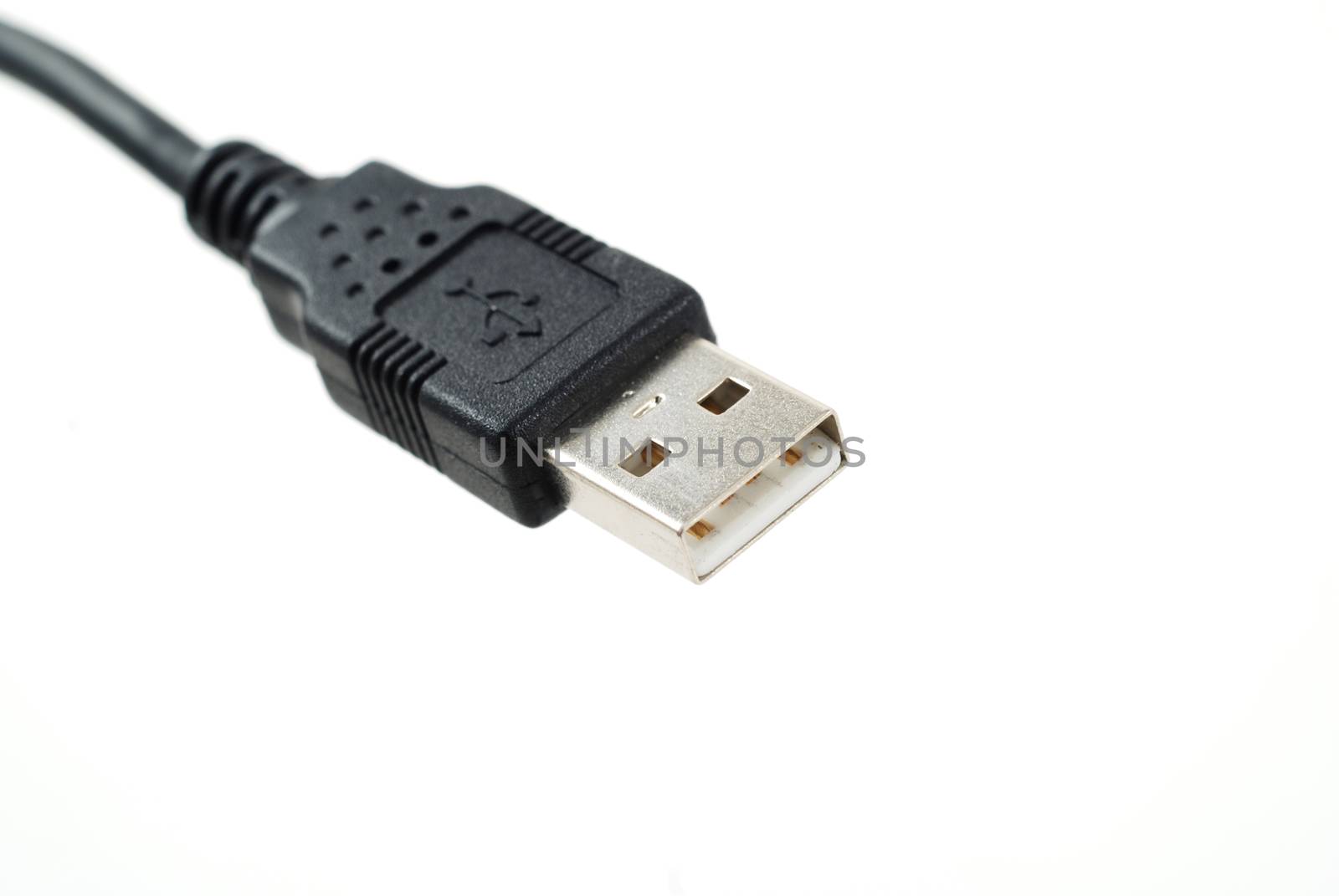 stock pictures of an USB cable and connector