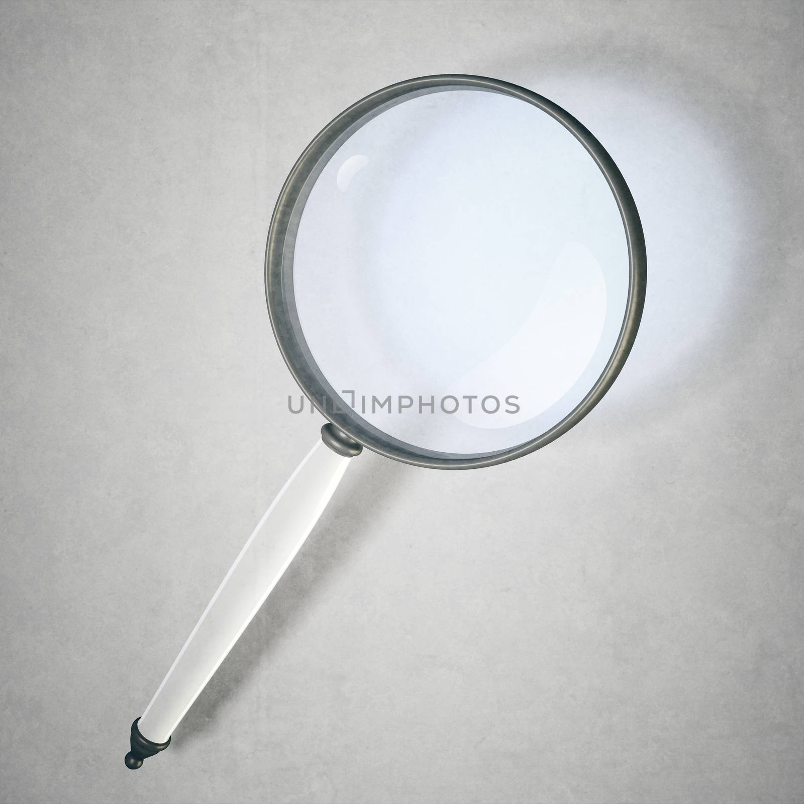 An image of a magnifying glass with space for your content