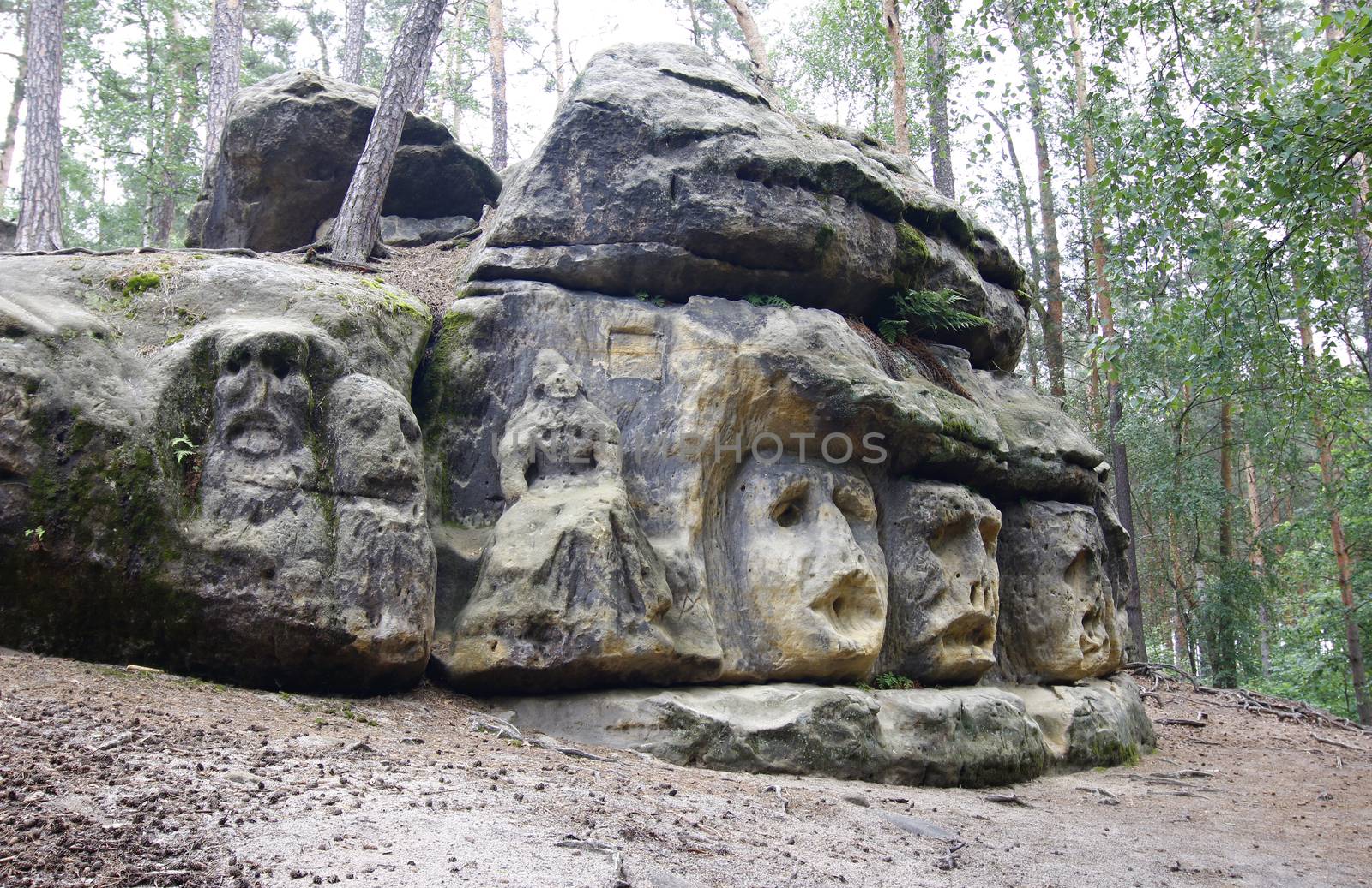 Harpist - Rock Sculptures by Mibuch