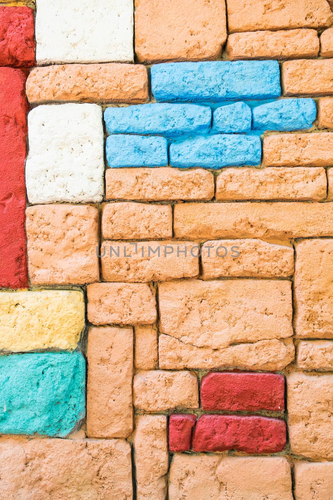 Wall of colored stones. by Isaac74