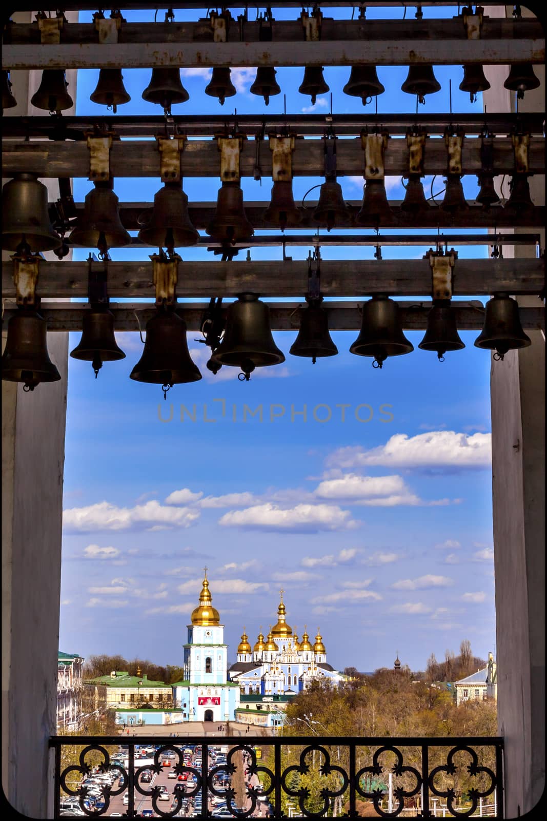 Saint Michael Saint Sophia Cathedral Bell Tower Kiev Ukaine by bill_perry