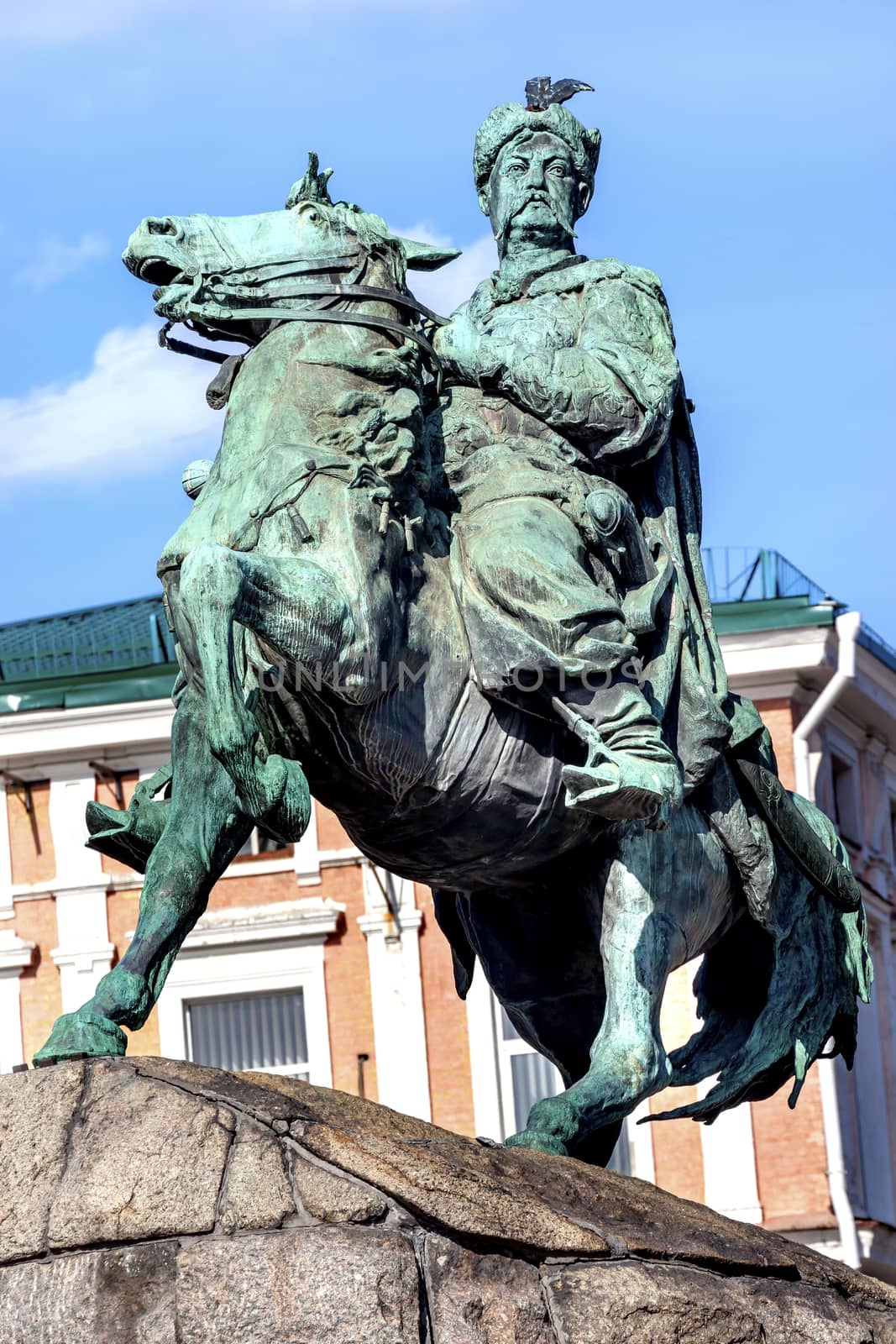 Bogdan Khmelnitsky Equestrian Statue Sofiyskaya Square Kiev by bill_perry
