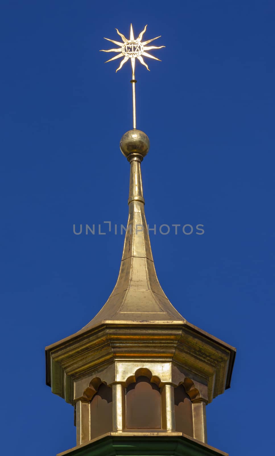 Saint Sophia Sofia Cathedral Spire Star Sofiyskaya Square Kiev by bill_perry