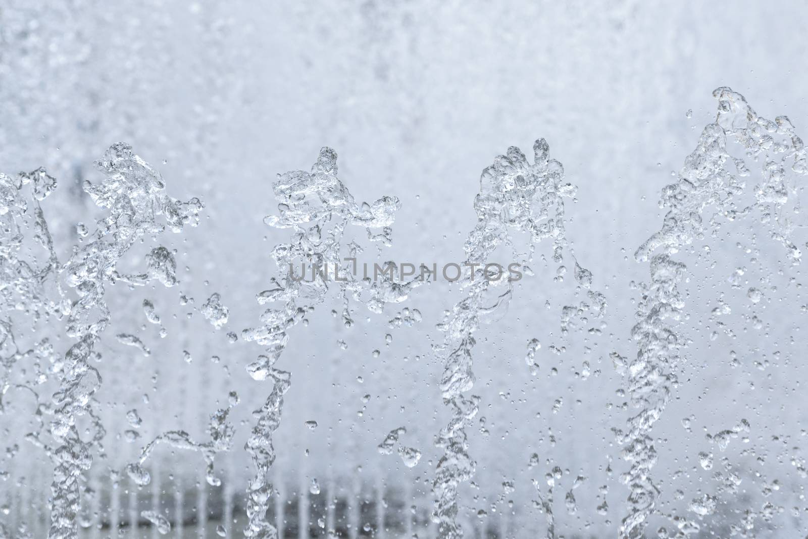 Fountain detail, high speed to freeze motion