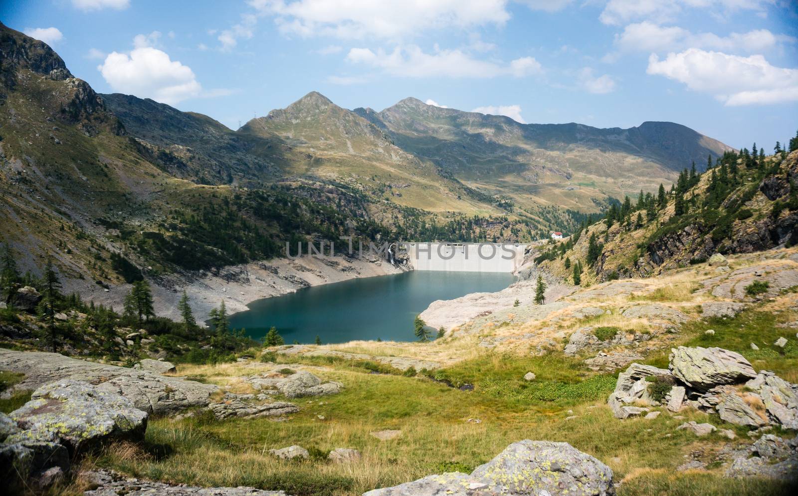 Romantic mountain lake in Alps by javax