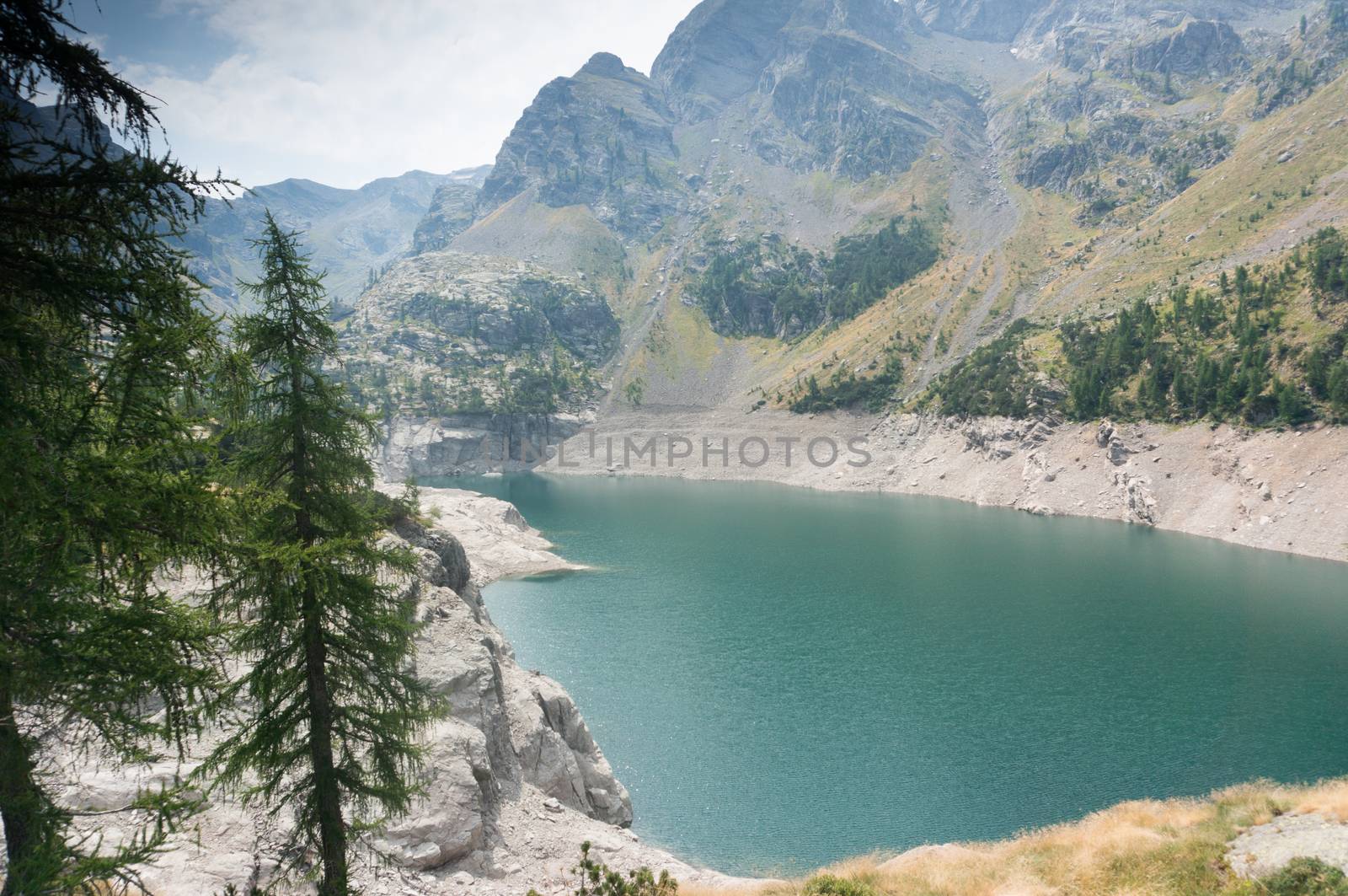 Romantic mountain lake in Alps by javax