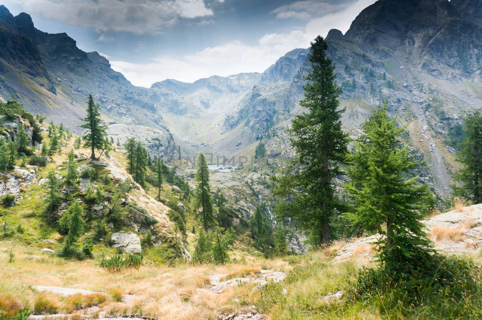 Mountain landscape in Alps by javax