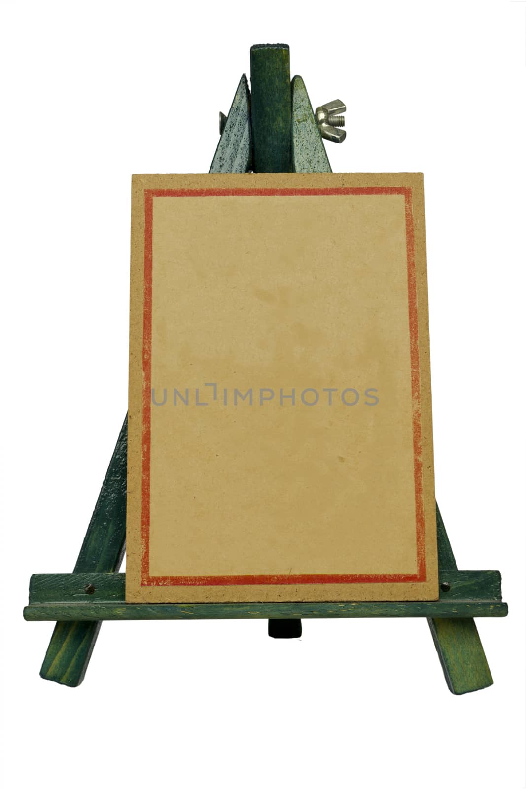 Wooden easel with blank board by Kidza