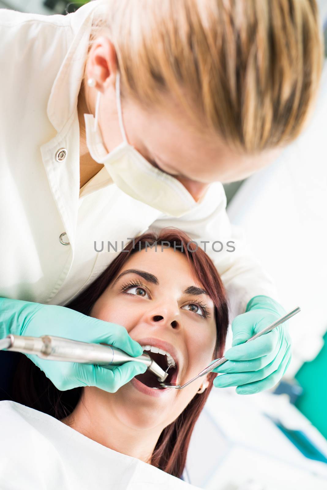 Dental Treatment With Dental Drill by MilanMarkovic78