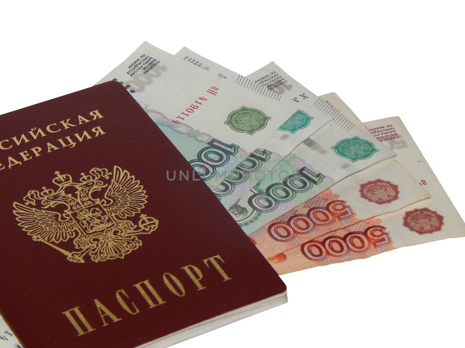 Passport with foreign currency 13000