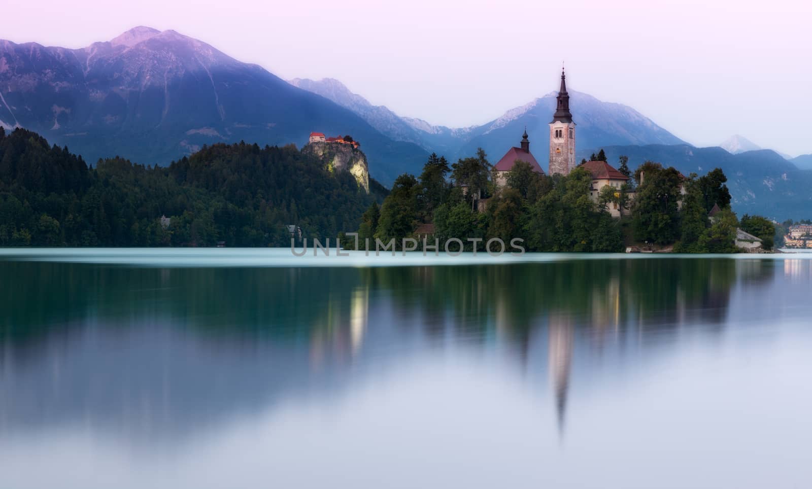 Lake Bled in evening light, Slovenia by fisfra