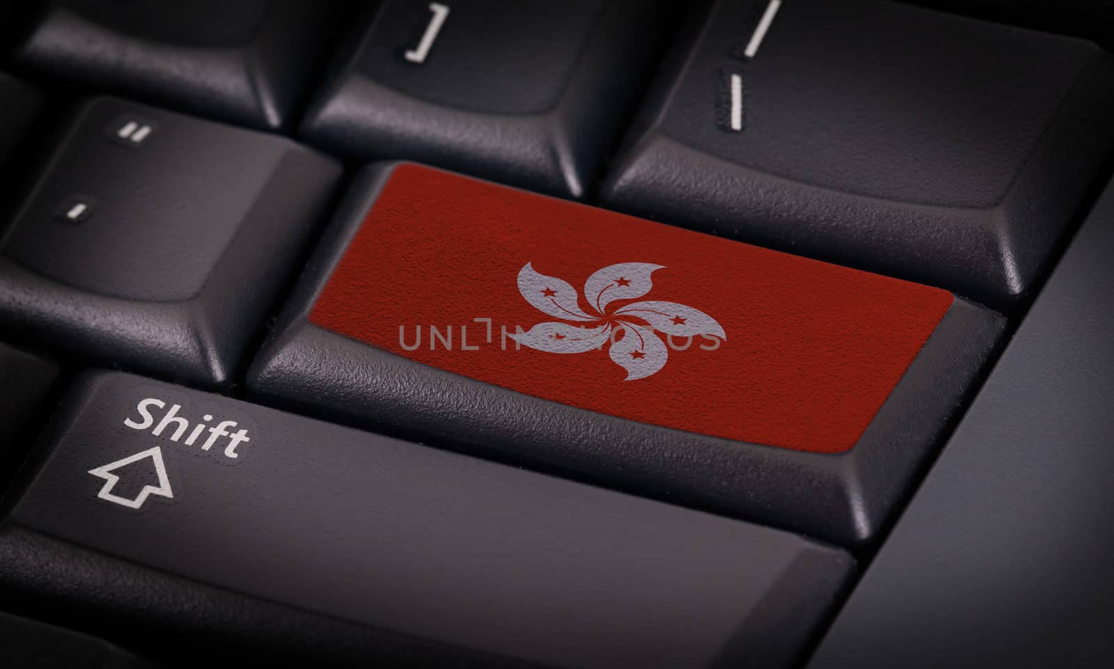 Flag on keyboard by michaklootwijk