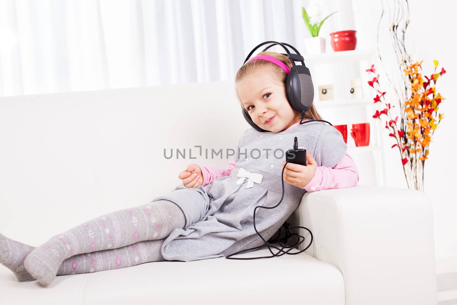 Little Girl Listening Music by MilanMarkovic78