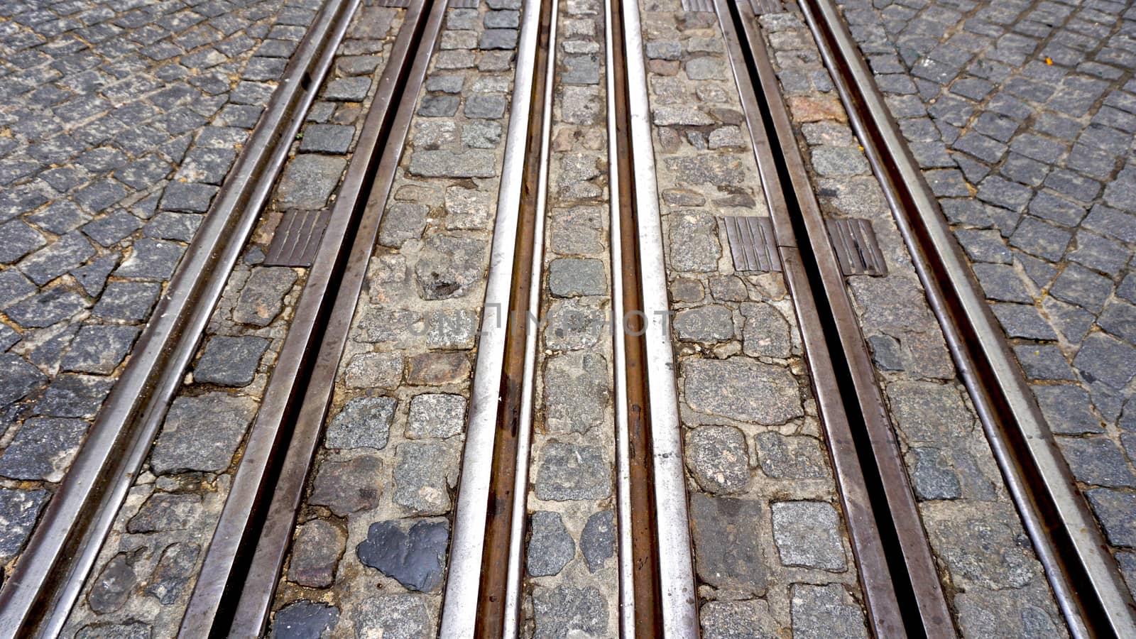 Tramway in lisbon Portugal